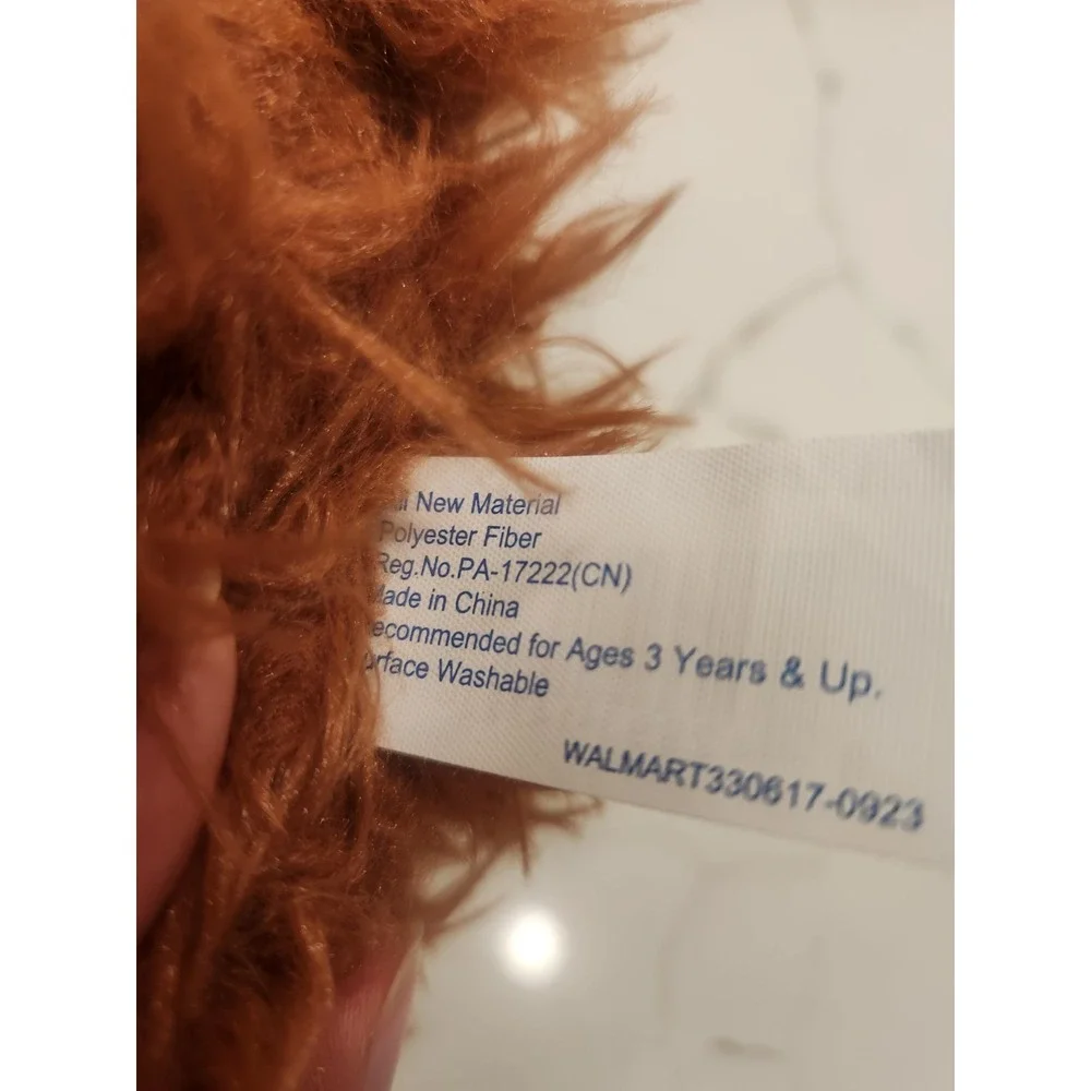 Walmart Long‎ Hair Brown Bull Highland Steer Cow Horns Stuffed Animal 14